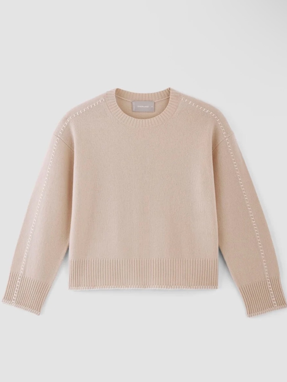 Everlane Beige Crewneck Sweater